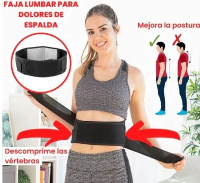 Faja térmica para el dolor correctora de postura