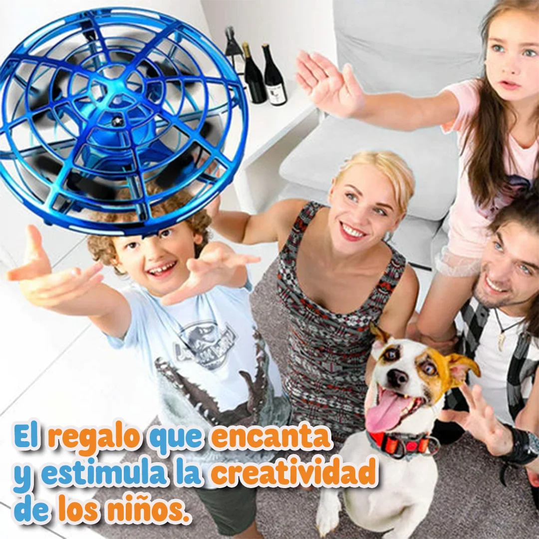 GoFlyer Mini OVNI Volador – Regalo con Luces y Maniobras Mágicas para Niños [5+ Años]