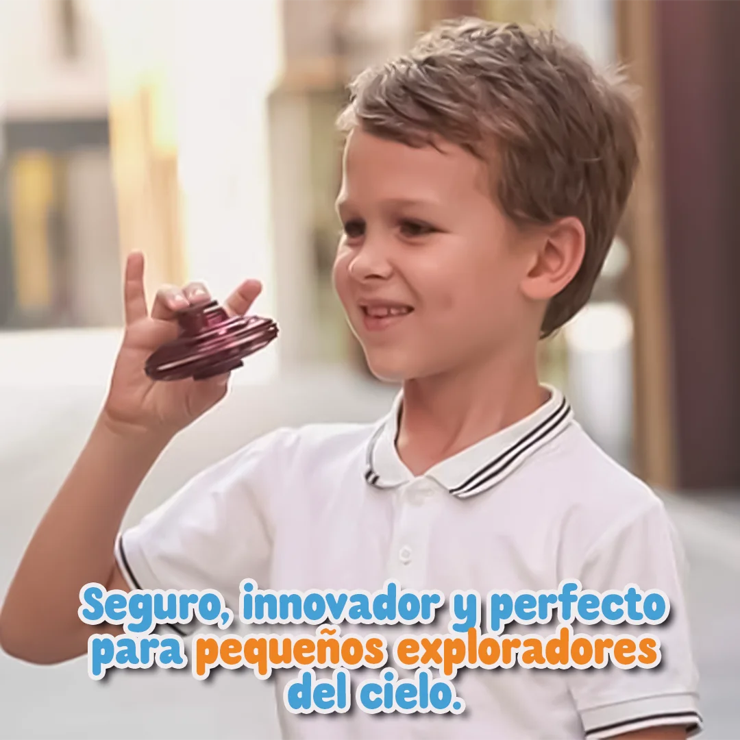 GoFlyer Mini OVNI Volador – Regalo con Luces y Maniobras Mágicas para Niños [5+ Años]