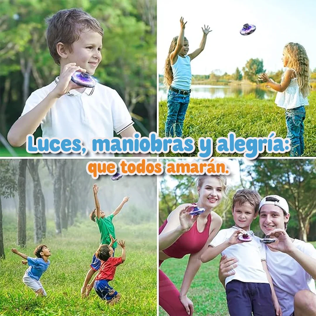 GoFlyer Mini OVNI Volador – Regalo con Luces y Maniobras Mágicas para Niños [5+ Años]